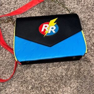 Loungefly Black and Blue Crossbody Bag